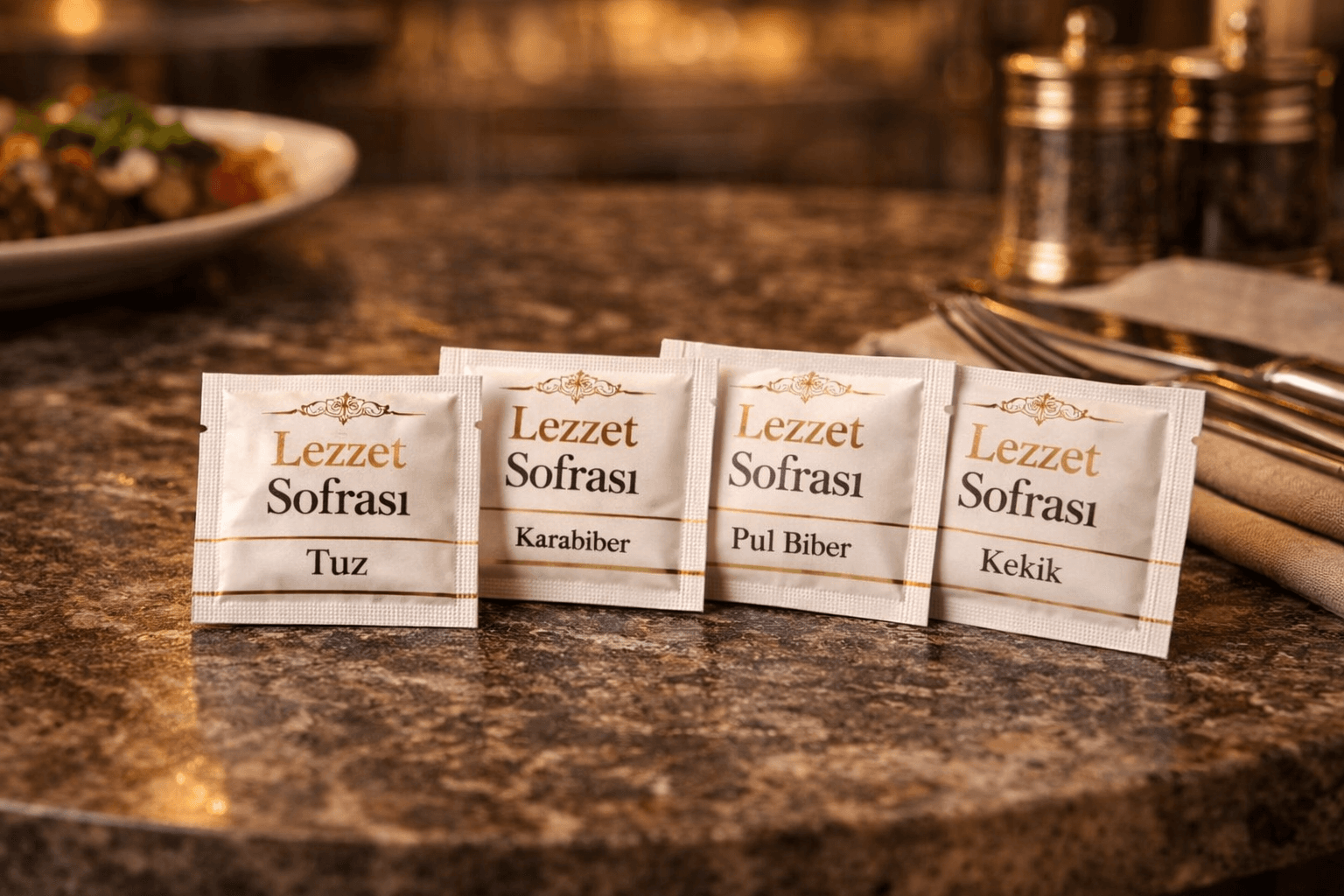 Lezzet Restoranı baharat dolum seti
