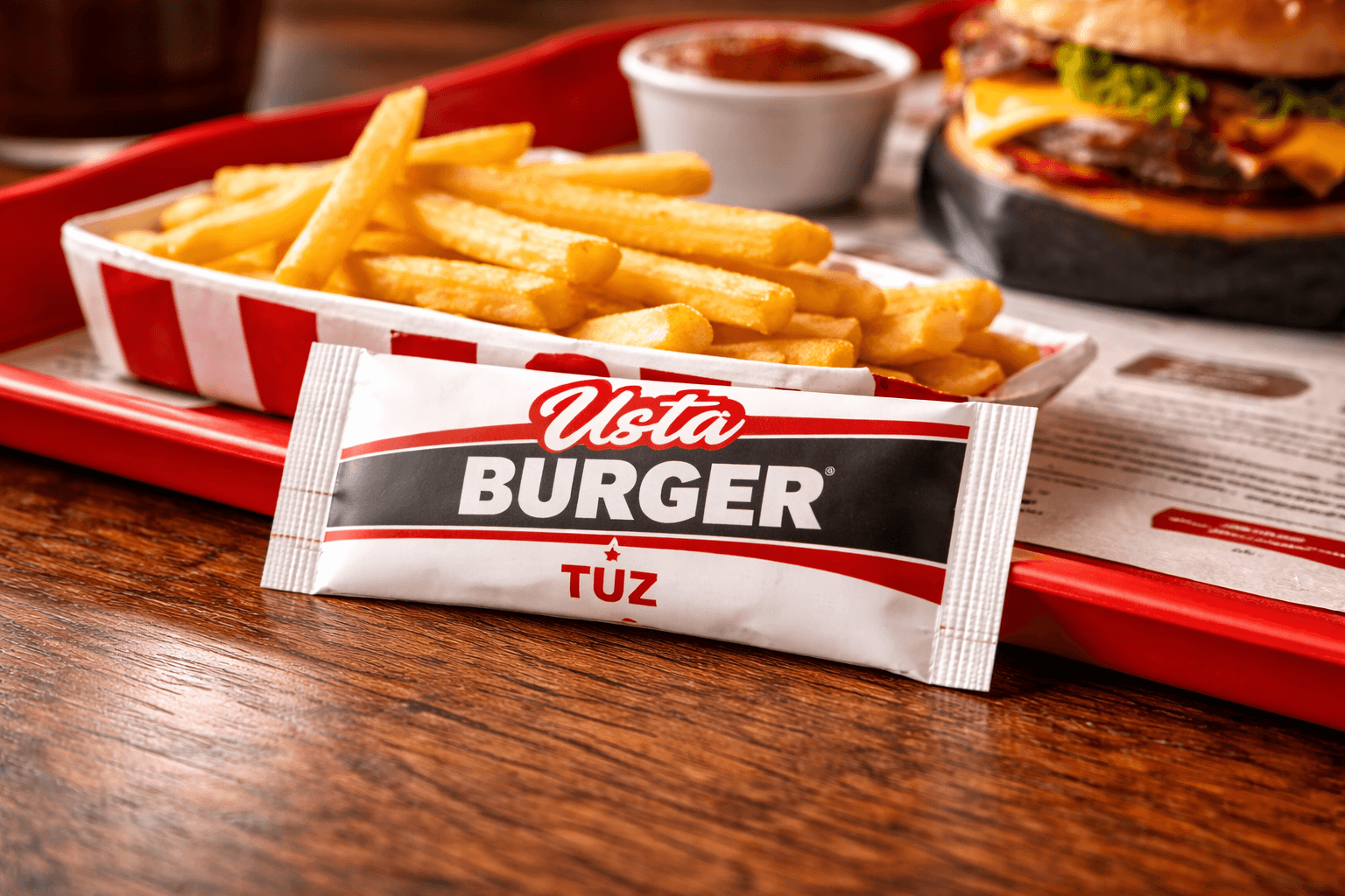 Usta marka baskılı stick tuz